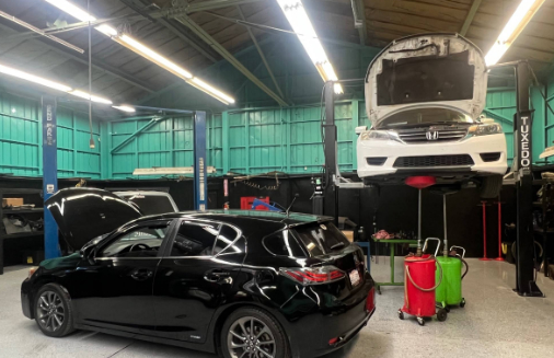 auto repair garage view